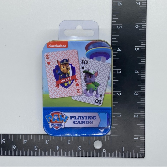 New Nickelodeon Paw Patrol Playing Cards and Tin Case - Picture 6 of 7